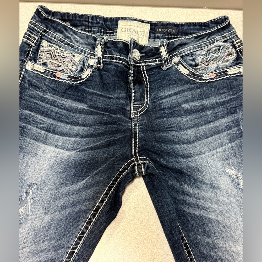 Grace in LA Boot Cut Jeans Sz 28